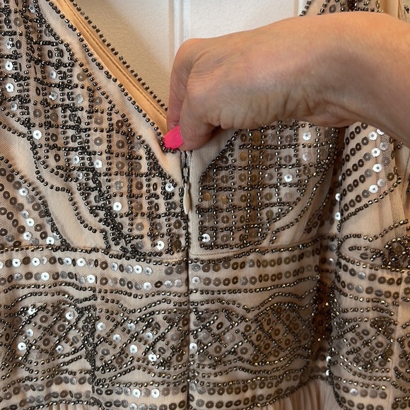 Altar’d State Beautiful Gauzy Beaded Cynder Dress. Size Medium. - Picture 7 of 9